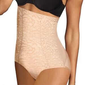 Maidenform DM2005 Sexy Shaping Hi Waist Brief DM2005 Beige Size Small